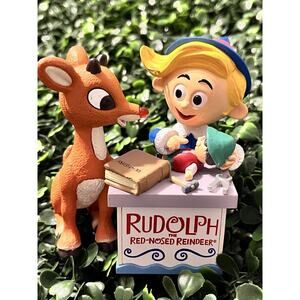 Carlton Cards Rudolph Red Nose Reindeer Ornament Dentist Lights And Sound!